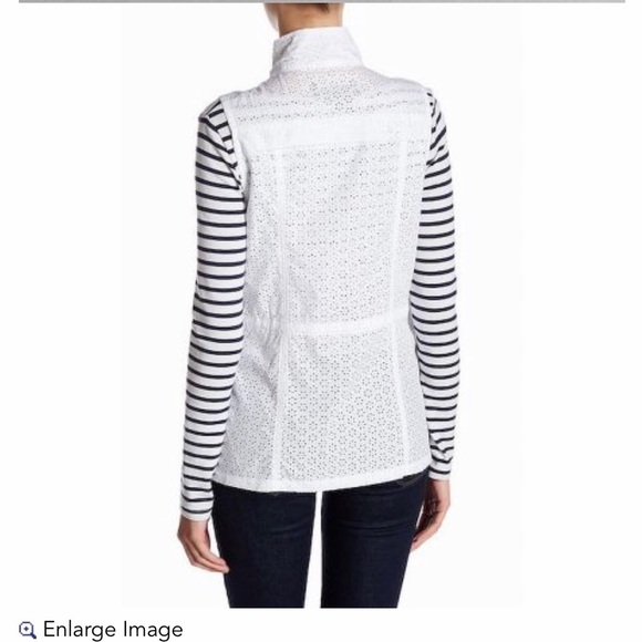 ⭐️HP⭐️ New Live a Little Eyelet Cinched Waist Vest - Picture 3 of 3